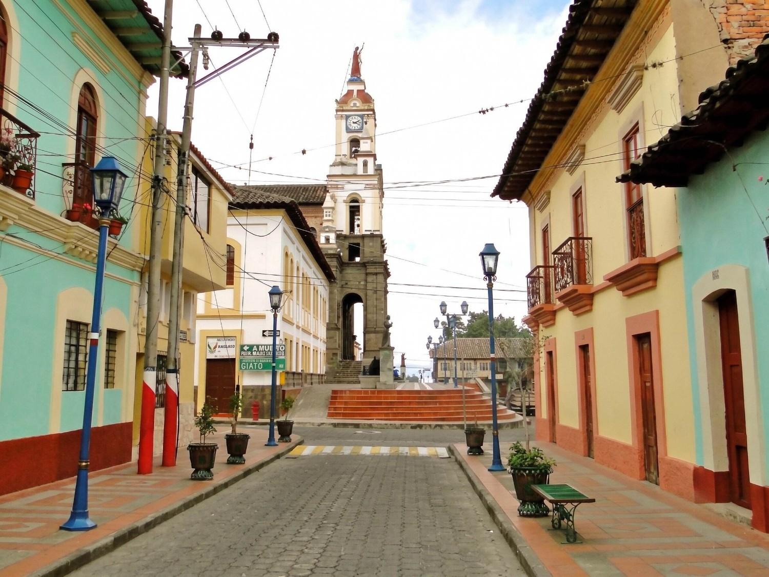 Colourful Streets Of Cotacachi Town In Ecuador