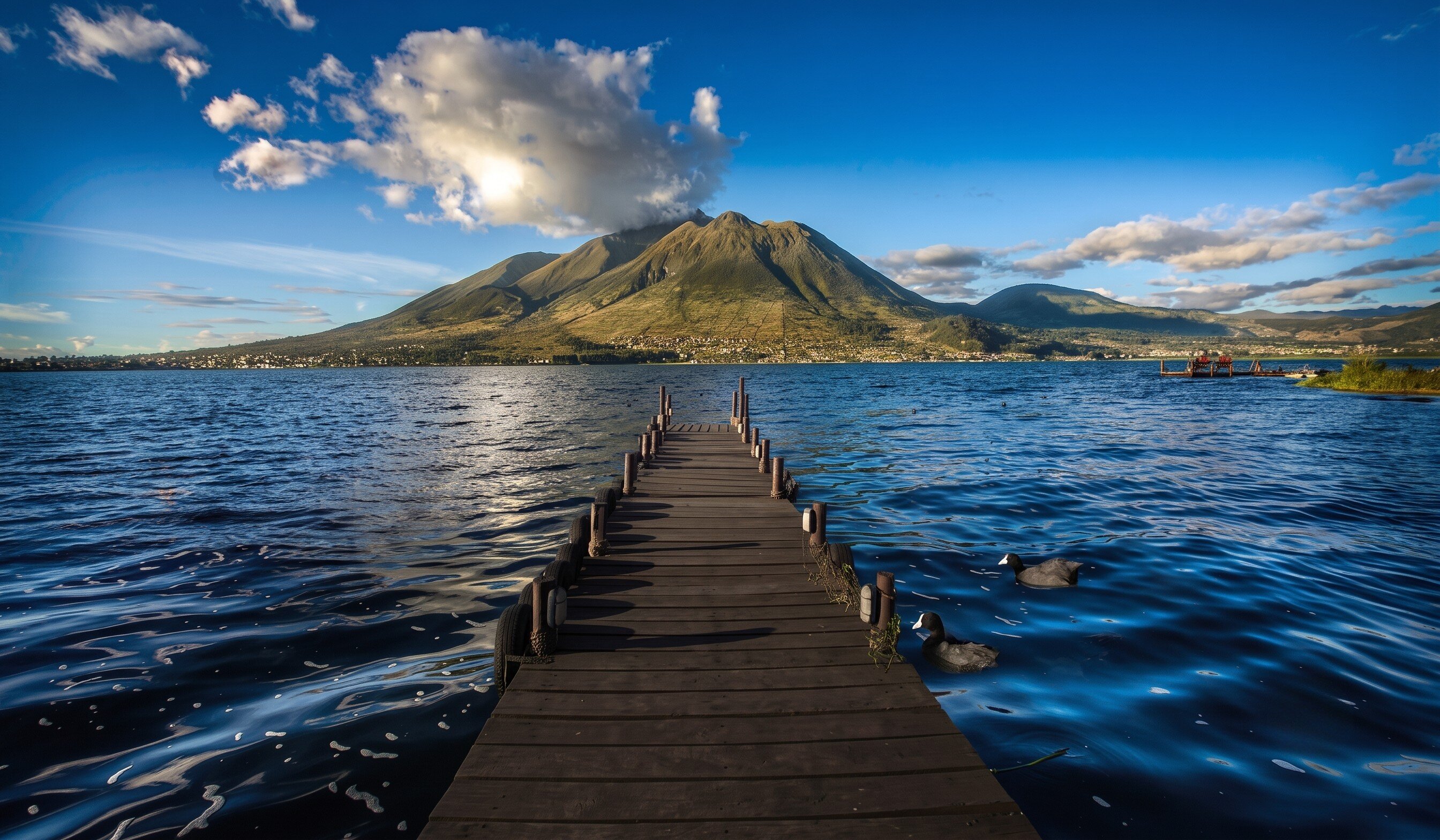San Pablo Lake In Otavalo