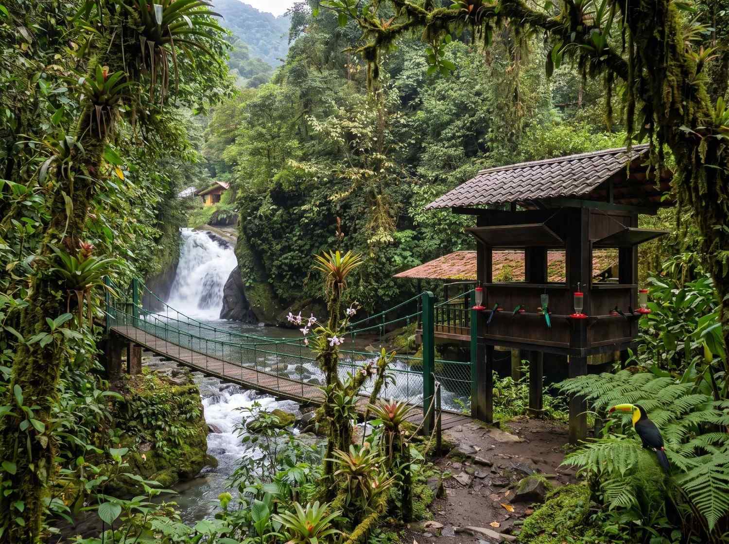 Scenic View Of Cloud Forest In Mindo