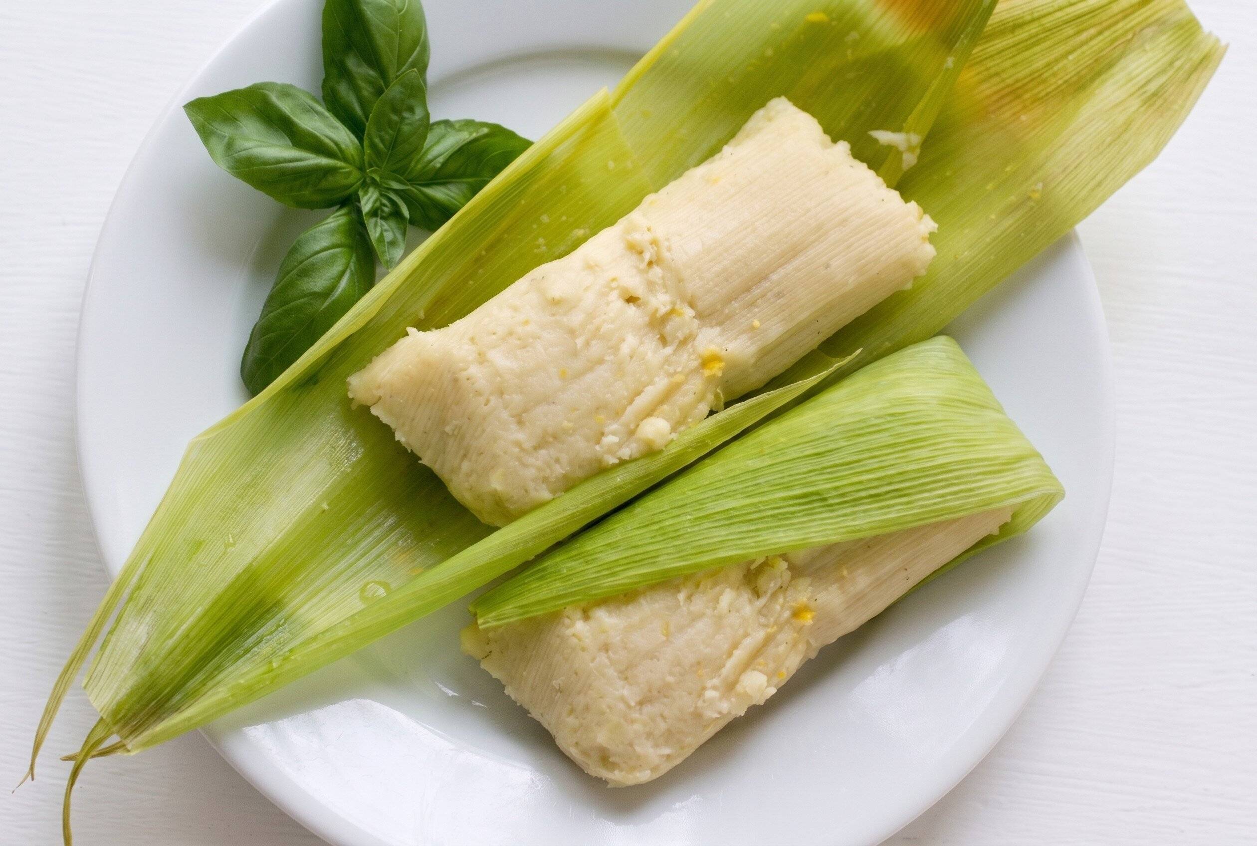 Traditional Ecuadorian breakfast called Humitas